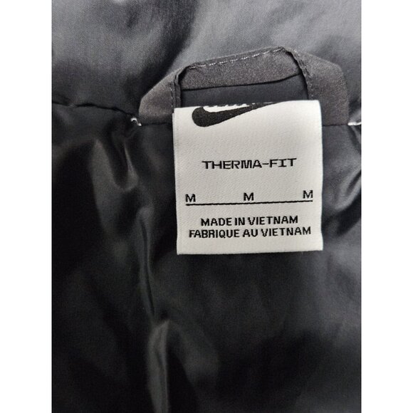 NIKE AIR MENS JACKET 100% POLYESTER BLACK GRAY M HM0198-060 - Picture 3 of 5